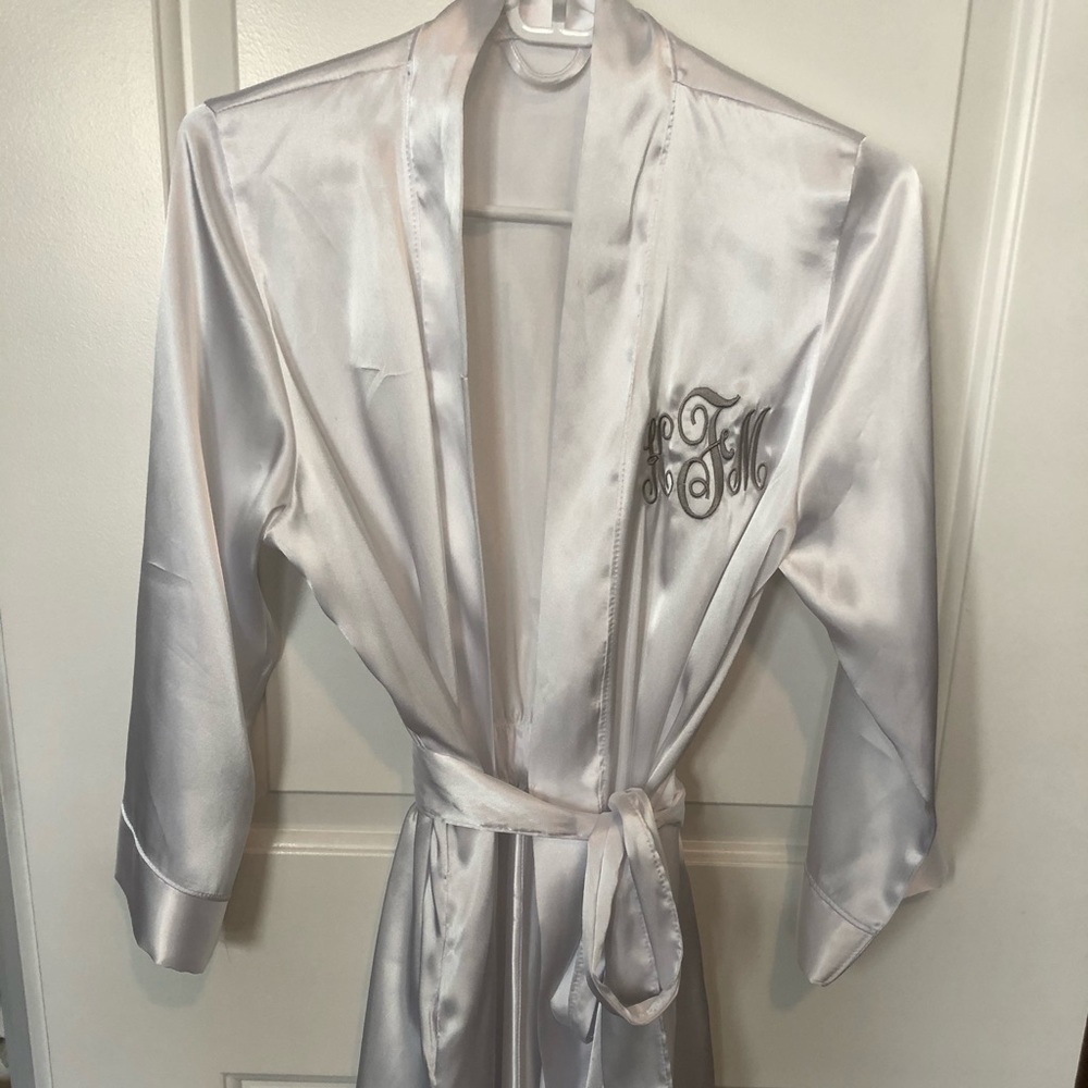 Bride Robe- initials KMF